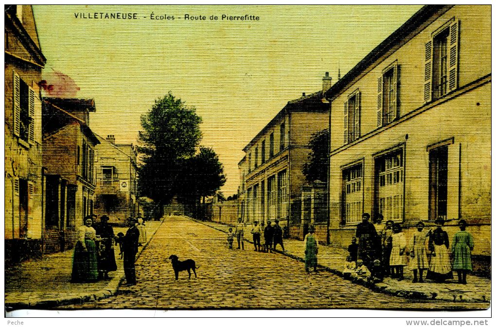 N°43179 -cpa Villetaneuse -écoles-route de Pierrefitte-