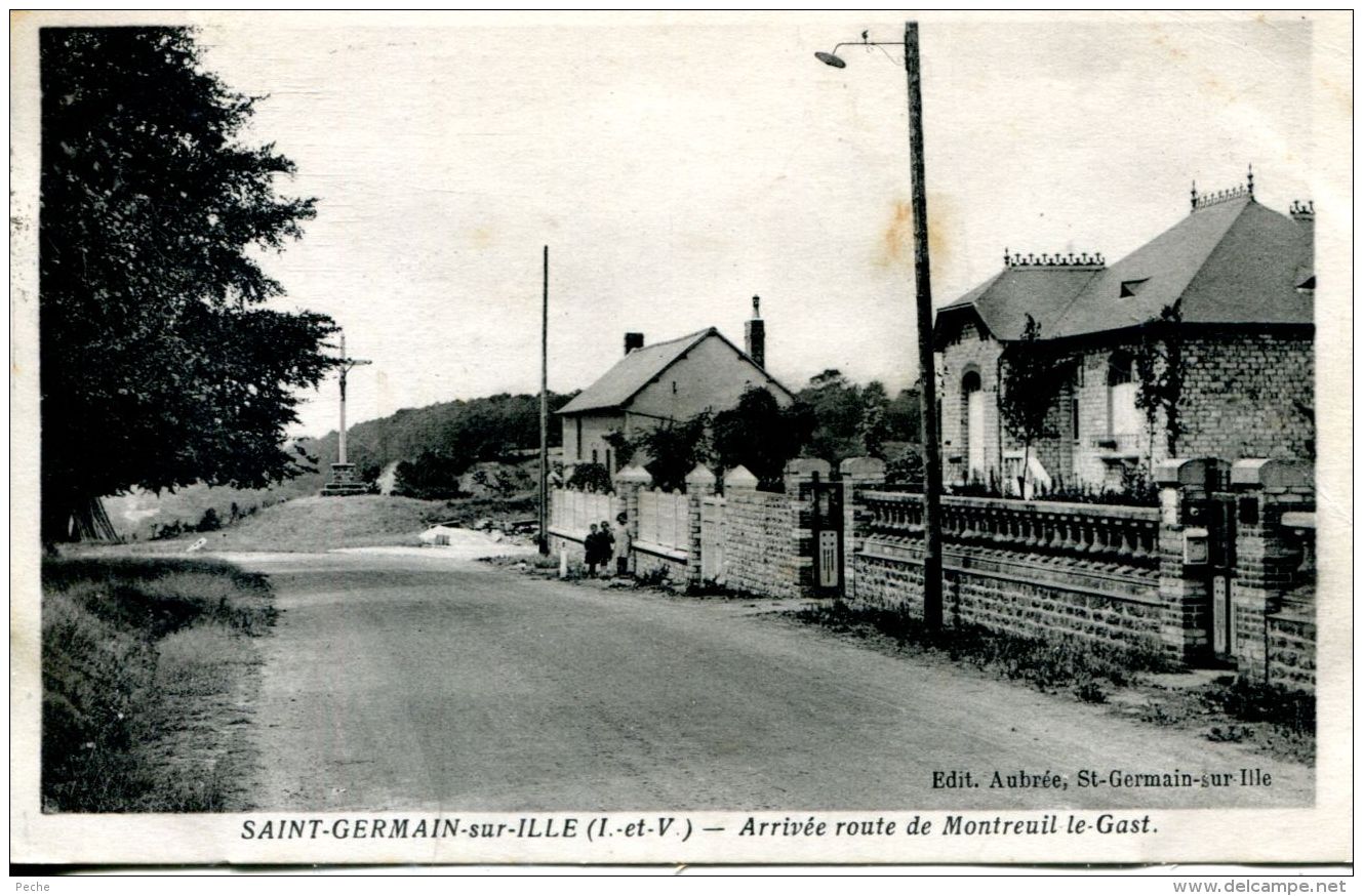 N°62240 -cpa Saint Germain sur Ille -arrivée route de Montreuil le Gast-