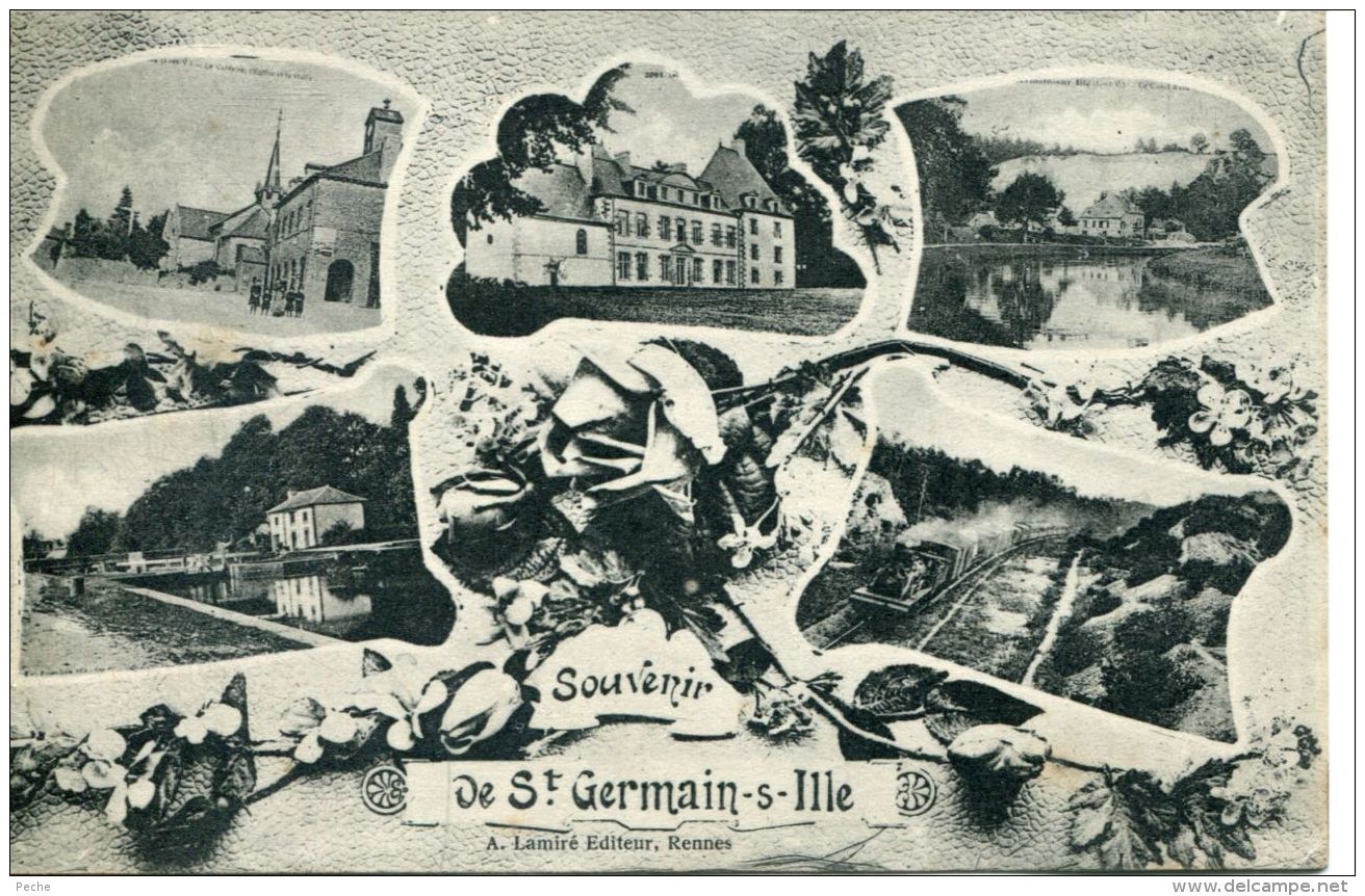 N°62330 -cpa souvenir de Saint Germain sur Ille -multivues-