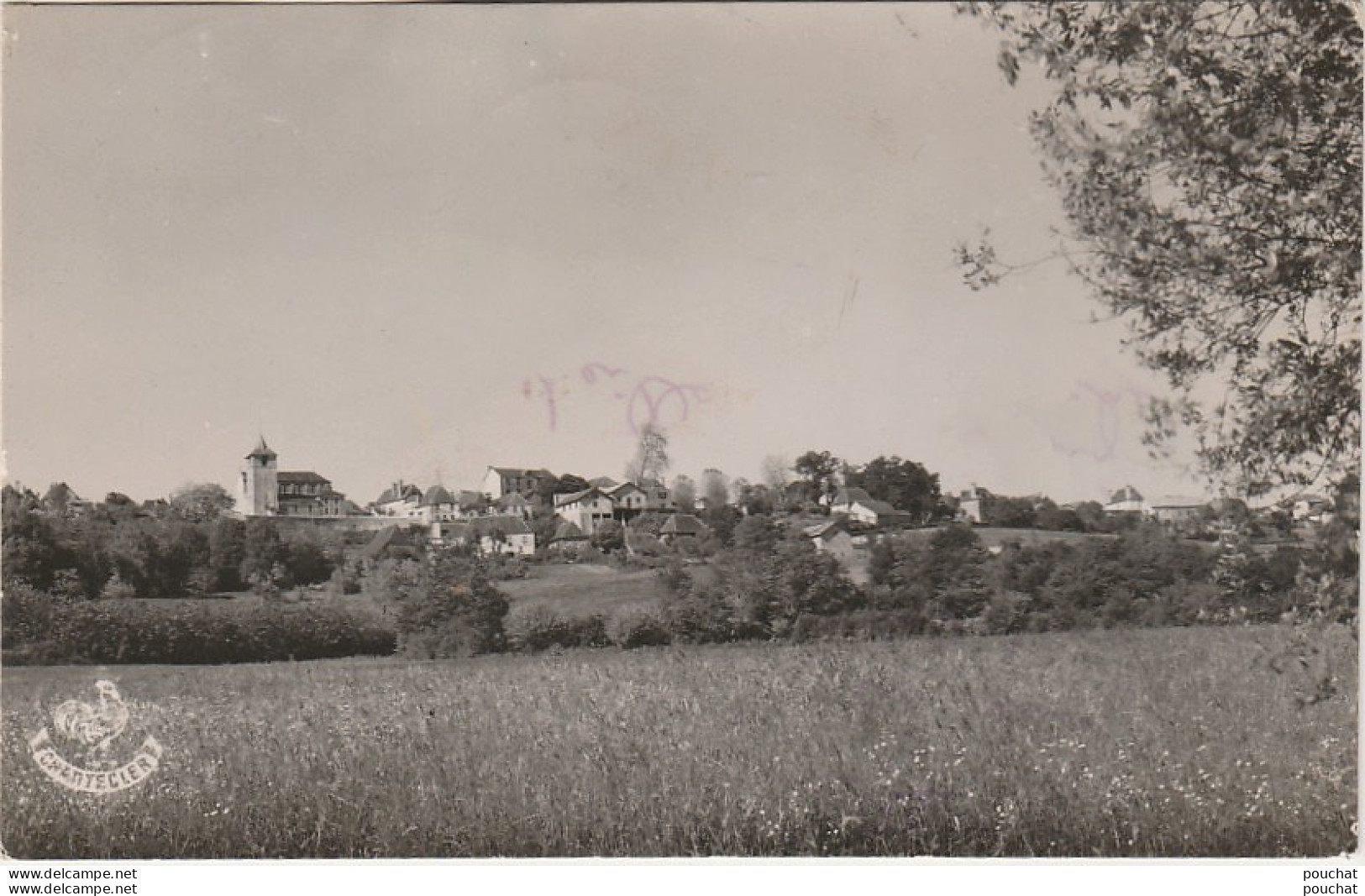 N15-64) ARTHEZ DE BEARN - CARTE PHOTO CHANTECLERC , PAU - VUE GENERALE  - (OBLITERATION DE 1954 - 2 SCANS)