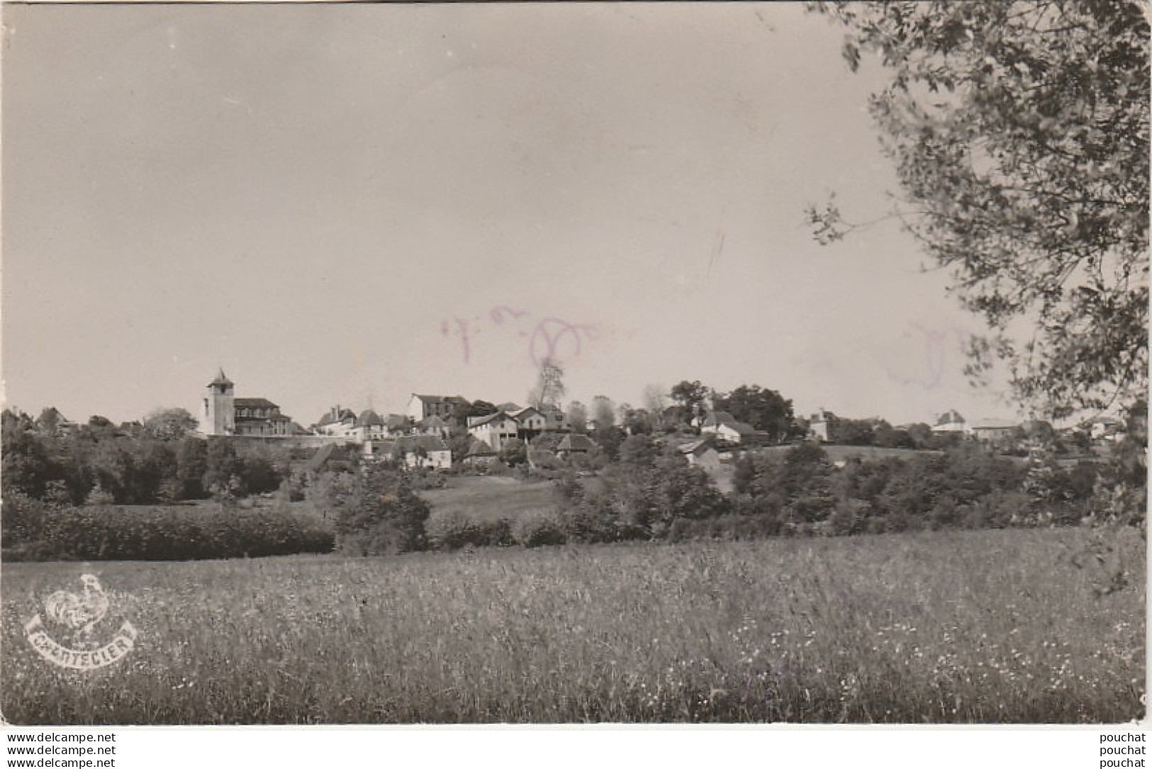 N15-64) ARTHEZ DE BEARN - CARTE PHOTO CHANTECLERC , PAU - VUE GENERALE  - (OBLITERATION DE 1954 - 2 SCANS)