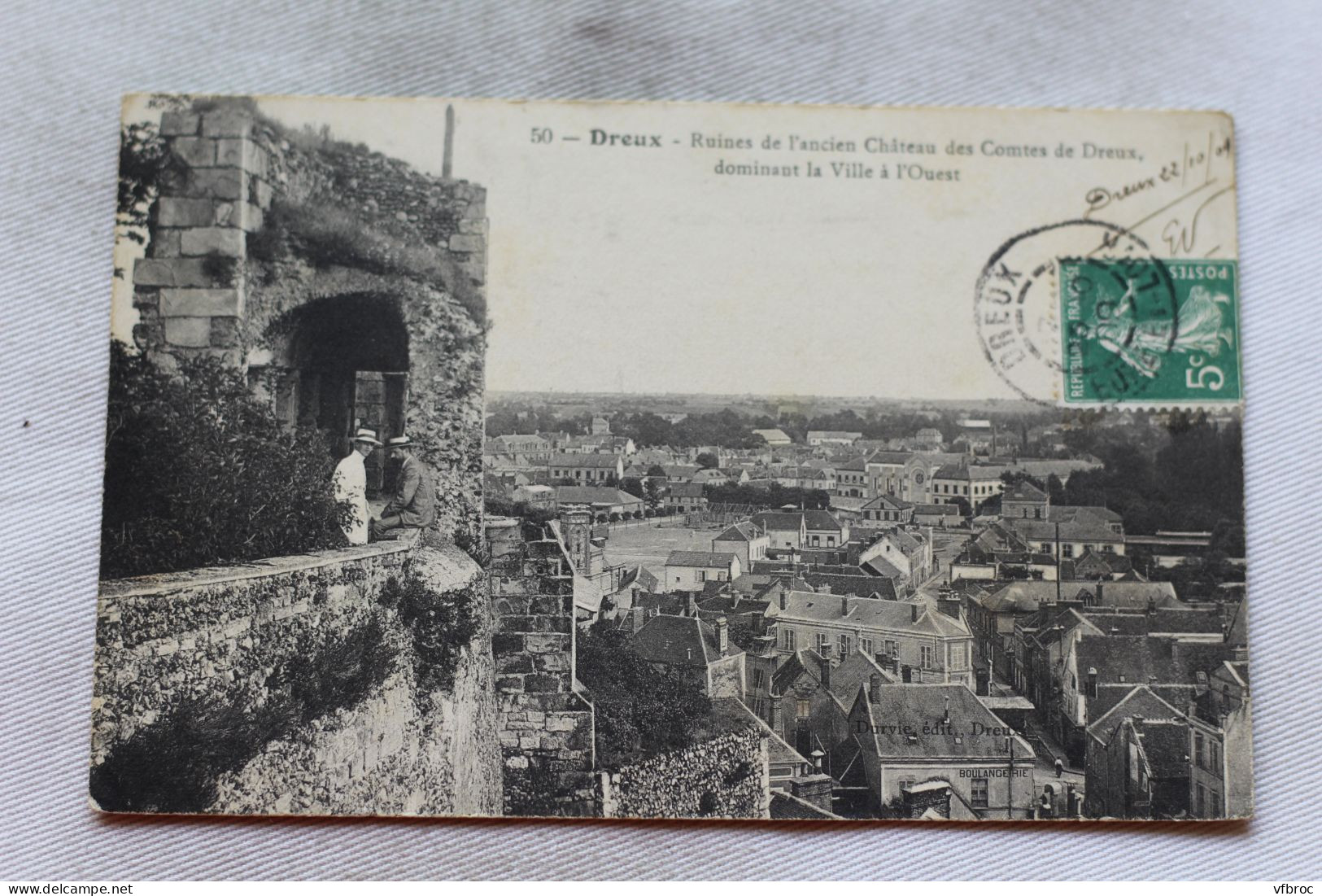 N696, Cpa 1909, Dreux, ruines de l'ancien château des comtes de Dreux, Eure et Loir 28