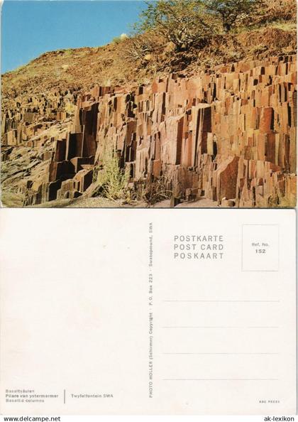 Postcard .Namibia Basaltsäulen Landschaft Namibia S.W.A. DSWA 1975