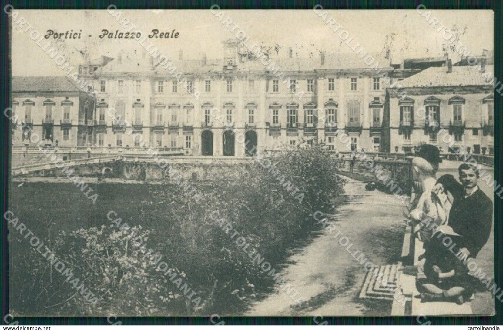 Napoli Portici Palazzo Reale cartolina XB0609