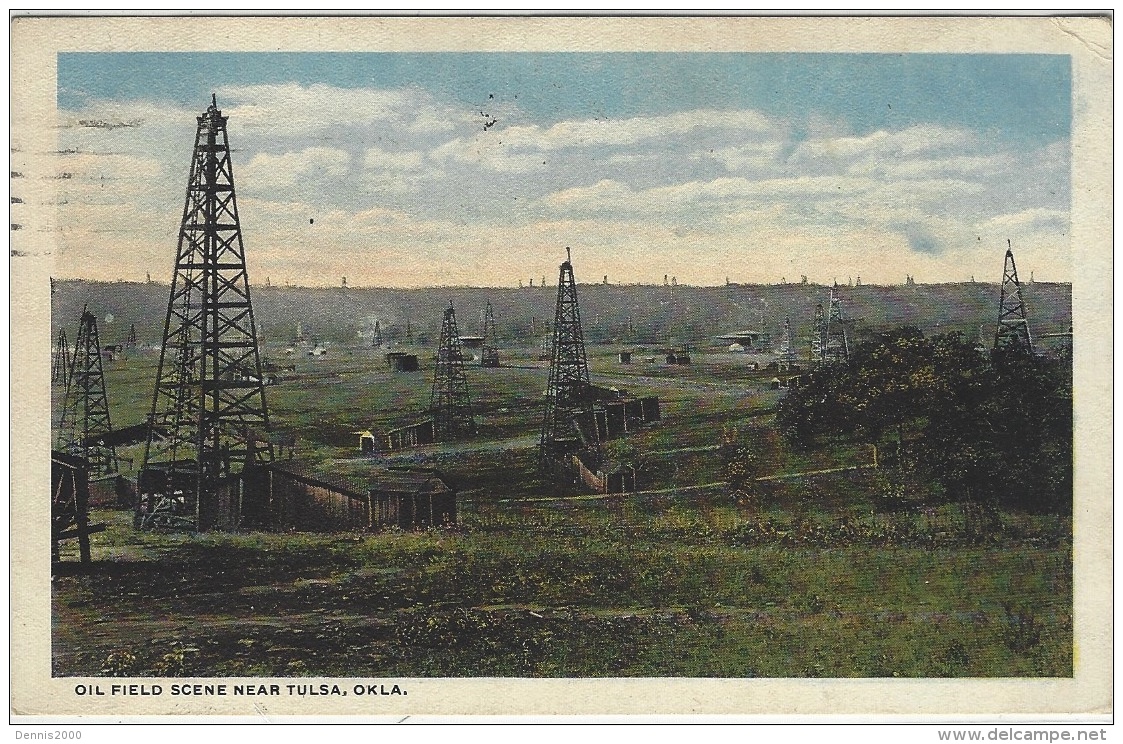 near TULSA - Oil Field Scene near Tulsa, Oklahoma