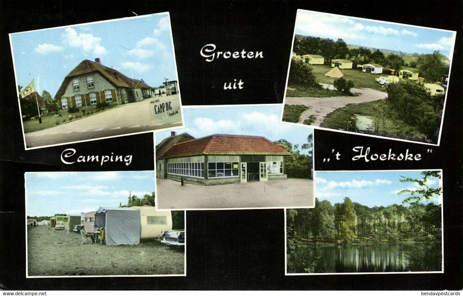 Nederland, KAATSHEUVEL, Camping "'t Hoekske", Caravan Tent (1970) Ansichtkaart