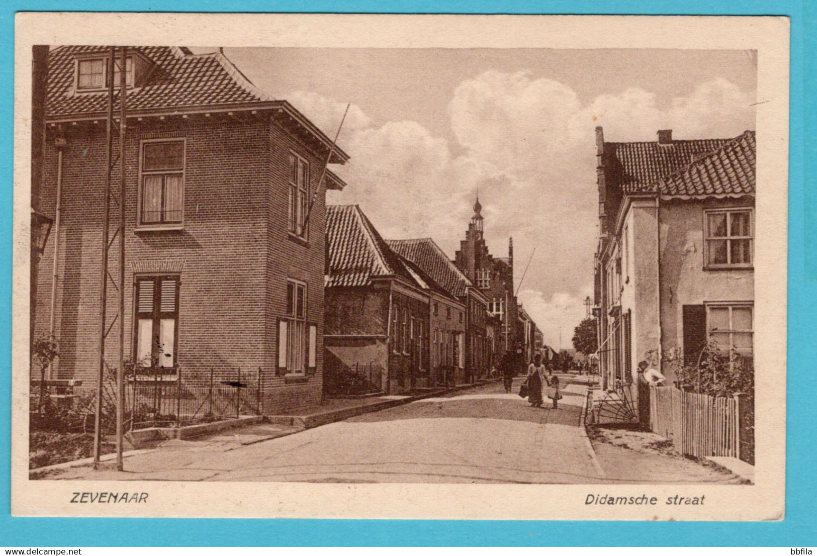 NEDERLAND prentbriefkaart Didamsche Straat 1928 Zevenaar - Almelo