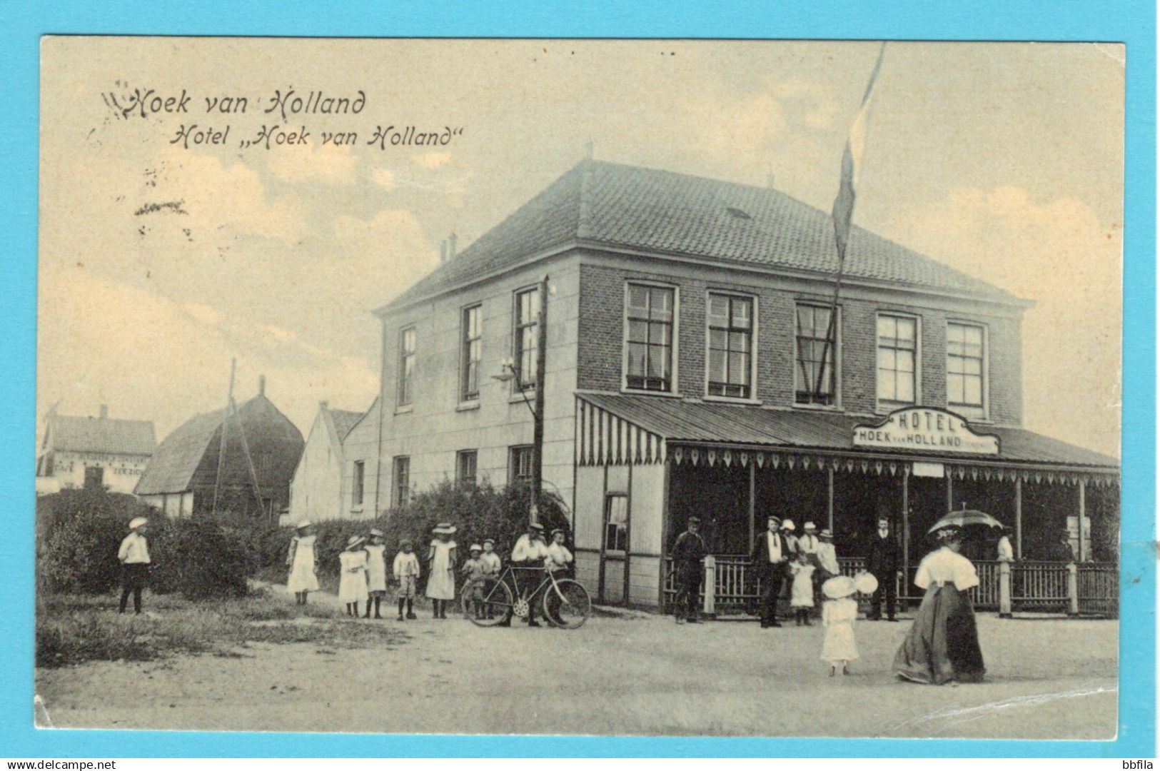 NEDERLAND prentbriefkaart Hotel Hoek van Holland 1908 Hoek van Holland - 's Gravenhage