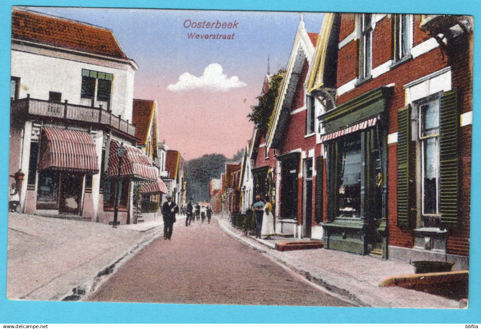 NEDERLAND prentbriefkaart Oosterbeek, Weverstraat 1924 Ede - Giethoorn