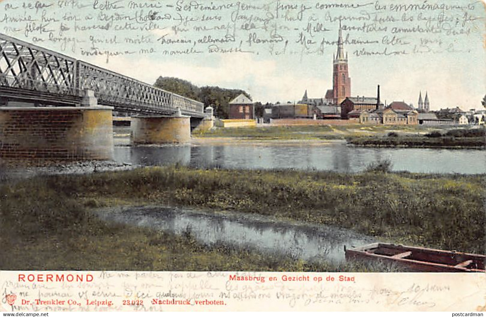 Nederland - ROERMOND - Maasburg en Gezicht op de Stad