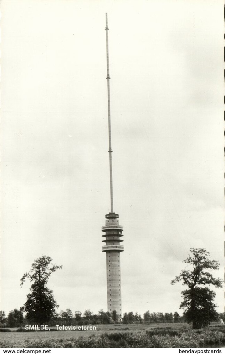 Nederland, SMILDE, Televisietoren (1950s) RPPC Ansichtkaart