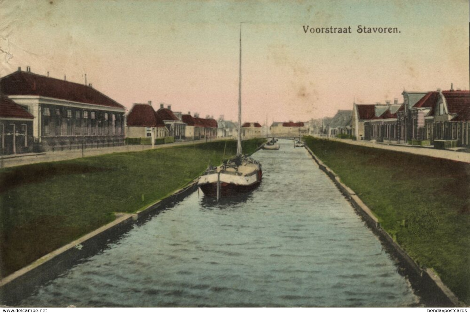 Nederland, STAVOREN, Voorstraat (1910s) Ansichtkaart