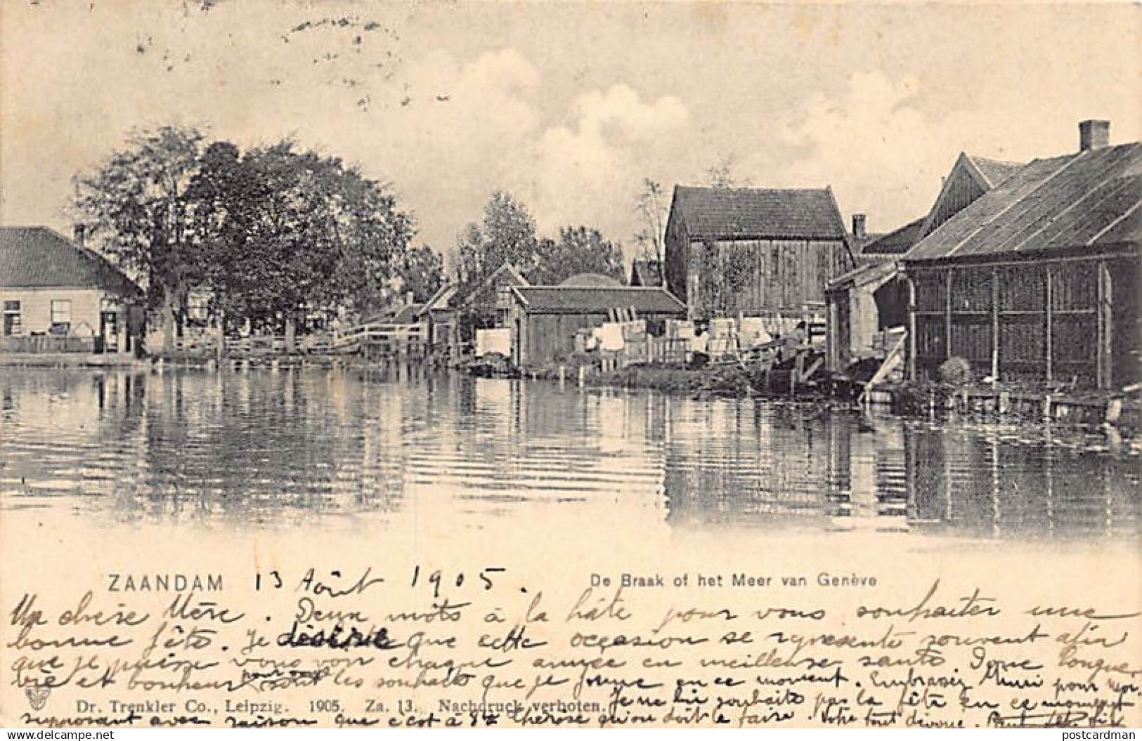 Nederland - ZAANDAM - De Braak of het Meer van Genève