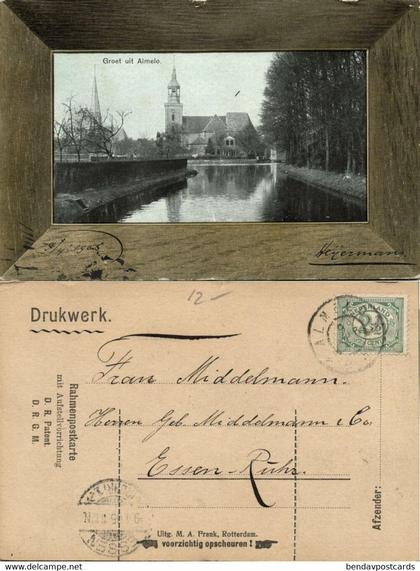 Nederland, ALMELO, Zicht op Kerken (1905) Ansichtkaart