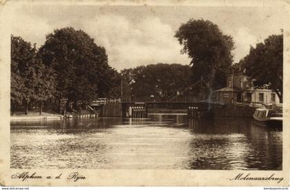 Nederland, ALPHEN a/d RIJN, Molenaarsbrug (1921) Ansichtkaart