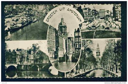 69085 / AMSTERDAM - 10 JAAR UNESCO - Netherlands Nederland Pays-Bas USED 1956 - 5 Flamme - Bulgaria PC postcard