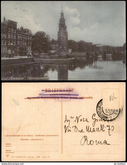 Amsterdam Amsterdam Stadtteilansicht Amsterdam Montelbaanstoren 1906