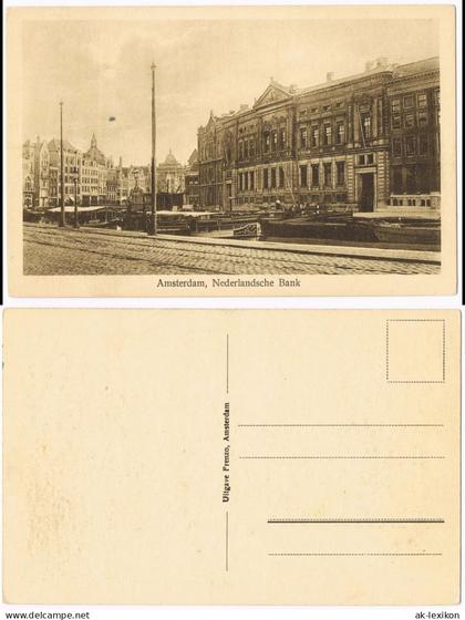 Postkaart Amsterdam Amsterdam Nederlandsche Bank 1924