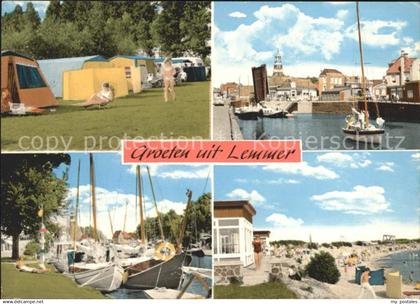 72024328 Lemmer Zeltplatz Hafen Boote Strand