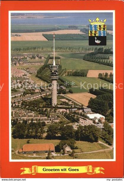 72479918 Goes Netherlands Fernsehturm Fliegeraufnahme