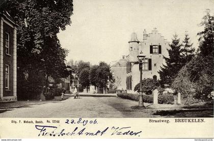 Nederland, BREUKELEN, Straatweg (1906) Ansichtkaart