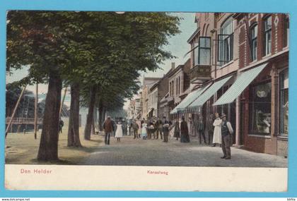 NEDERLAND prentbriefkaart Kanaalweg 1910 Den Helder - Bremen, Duitsland