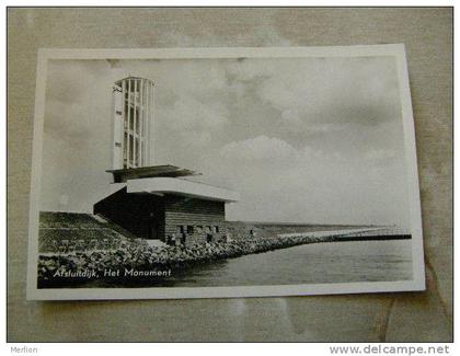 Friesland  Afsluitdijk  - Het Monument  RPPC    D81327