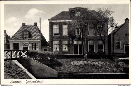 CPA Stavoren Friesland Niederlande, Gemeentehuis