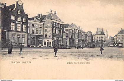 Nederland - GRONINGEN - Groote markt (zuidzijde)