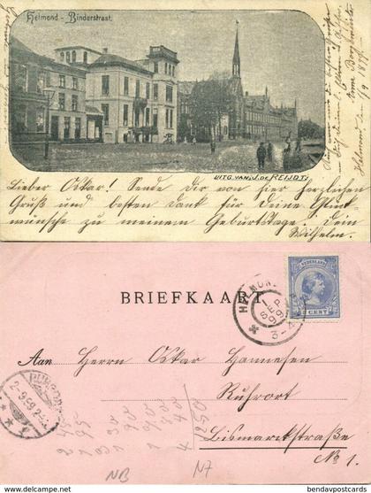 Nederland, HELMOND, Binderstraat (1899) J. de Reijdt Ansichtkaart