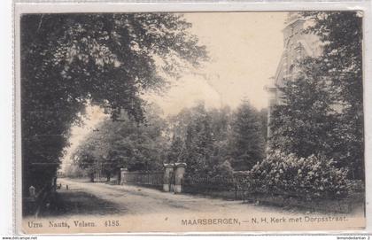 Maarsbergen. N.H. Kerk met Dorpsstraat. *