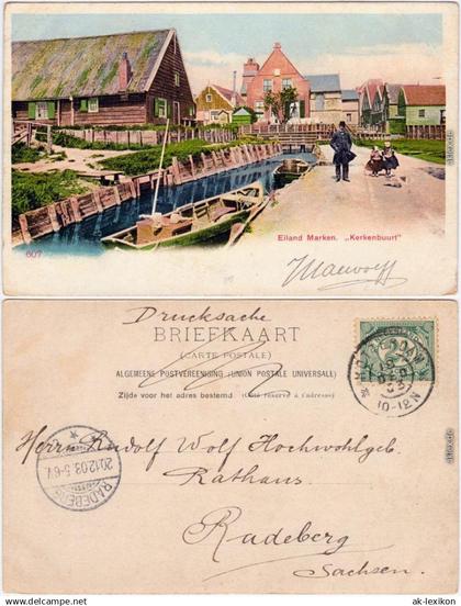 Marken-Waterland Eiland Marken "Kerkenbuurt"/ Insel Marken "Kerkenbuurt" 1903