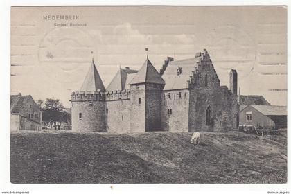 Medemblik Kasteel Radboud old postcard posted 1910 230701