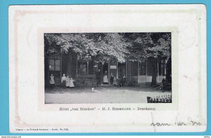 NEDERLAND prentbriefkaart Hotel van Blanken 1905 Denekamp naar Almelo