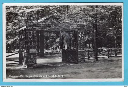 NEDERLAND prentbriefkaart Mil Begraafplaats o/d Grebbeberg 1940 Rhenen - Markelo