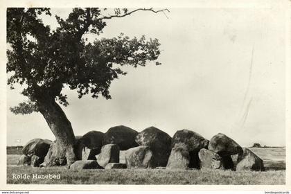 Nederland, ROLDE, Hunebed (1950s) Ansichtkaart