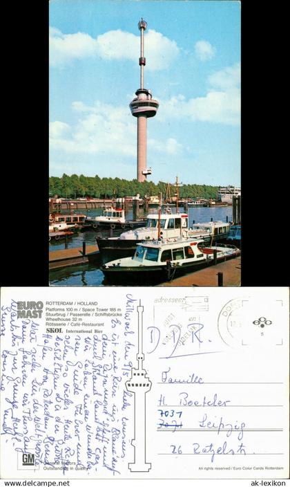 Postkaart Rotterdam Rotterdam Euro Mast - Schiffe 1980