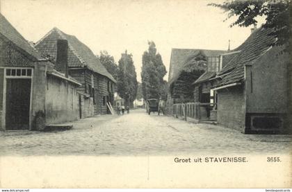 Nederland, STAVENISSE, Straat Scene (1900s) Nauta 3655 Ansichtkaart