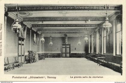 Nederland, VENRAY, Pensionnat Jerusalem, La Grande Salle de Récréation (1910s) Ansichtkaart