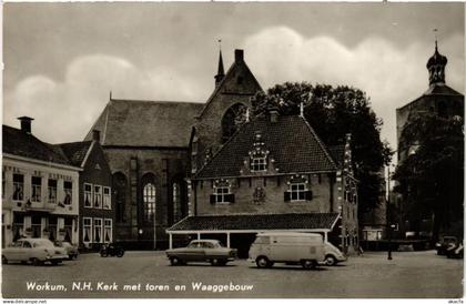 CPA AK WORKUM N.H. Kerk met toren NETHERLANDS (604631)