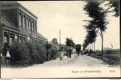 CPA Stavenisse Zeeland Niederlande, Straat