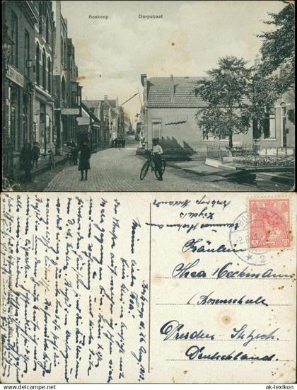 Postkaart Boskoop (Niederlande) Dorpstraat 1909