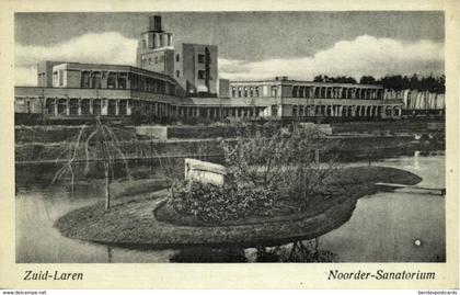 Nederland, ZUIDLAREN, Noorder-Sanatorium (1940s) Ansichtkaart