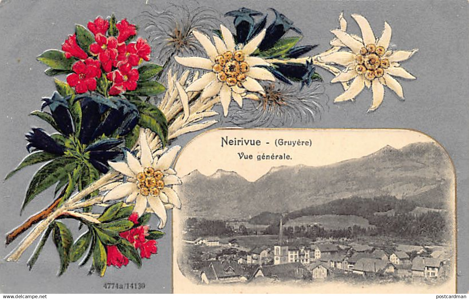 NEIRIVUE (FR) Vue générale - Edelweiss - Gruyère - Ed. H.Guggenheim 14130