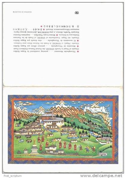 Asie - Népal - Thyangboche Monastery (carte à volet)