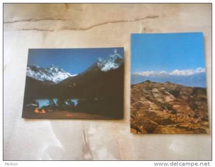 Nepal  Himalaya  2 postcards      D79059