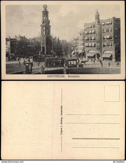 Postkaart Amsterdam Amsterdam Muntplein 1917