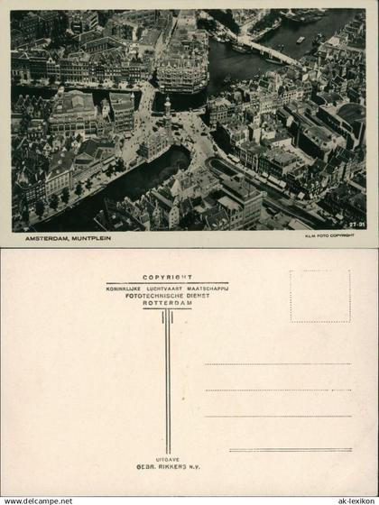 Postkaart Amsterdam Amsterdam Muntplein 1931