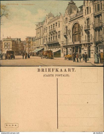 Postkaart Amsterdam Amsterdam Rembrandtsplein 1910