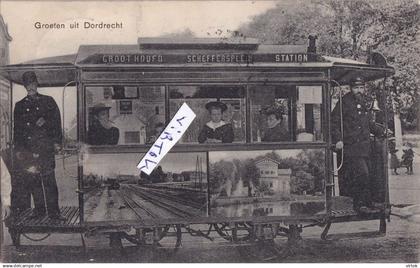 Dordrecht  :    groeten uit  (  zie scans )  TRAM :  Groothoofd - Scheffersplein -- station